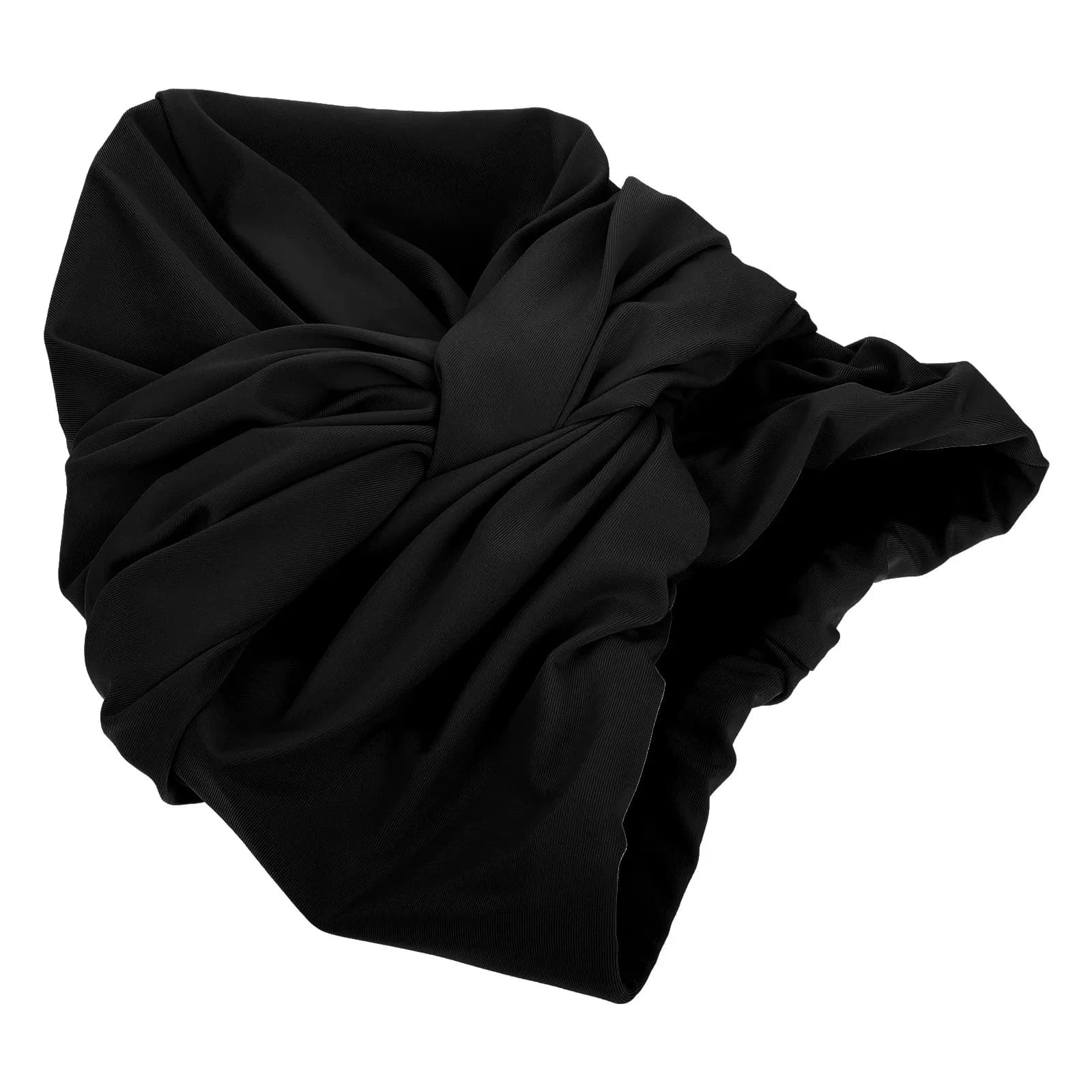Swimwear in Silicone Extra Large for Women, Waterproof and Elastic, Style Arriced with Treck Node, Long Hair and Dreadlock, for Pool, Spa and Bathroom