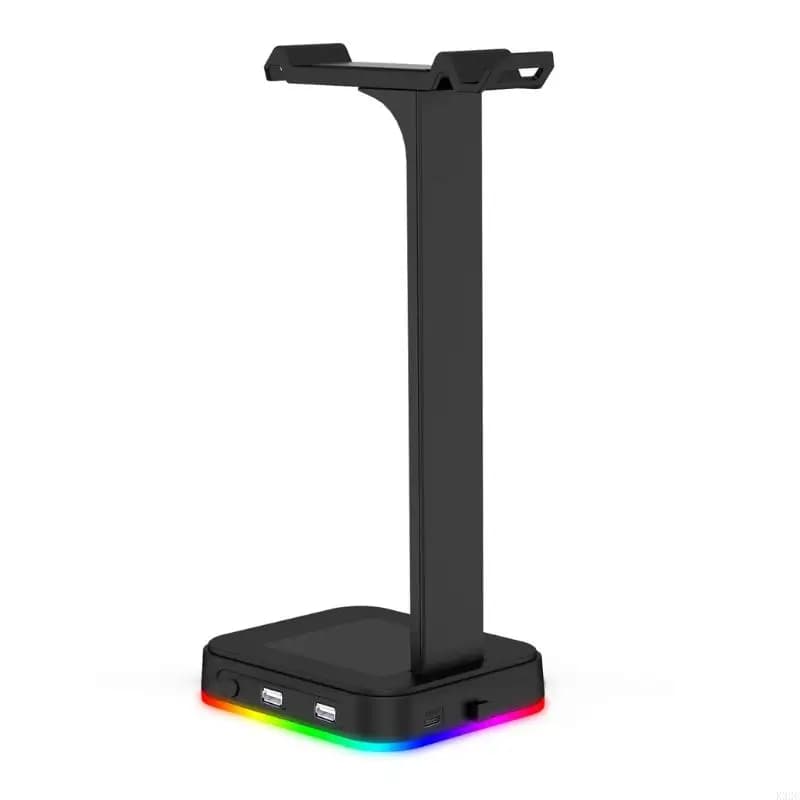 K32C Gaming Cuffia Stand RGB Backlit non slip Base 2 USB Gancio per auricolare