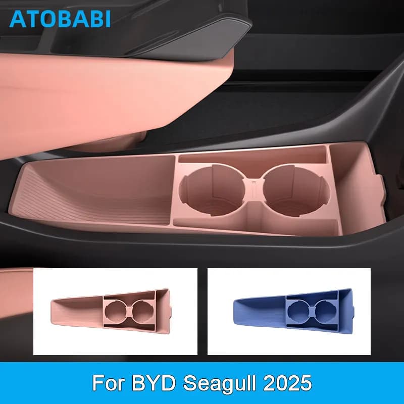 Scatola portaoggetti per auto per BYD Seagull 2025 Dolphin Surf ‌ Atto 1 ‌ Organizzatore in Silicone per Vano Portaoggetti Sotto il Bracciolo Centrale