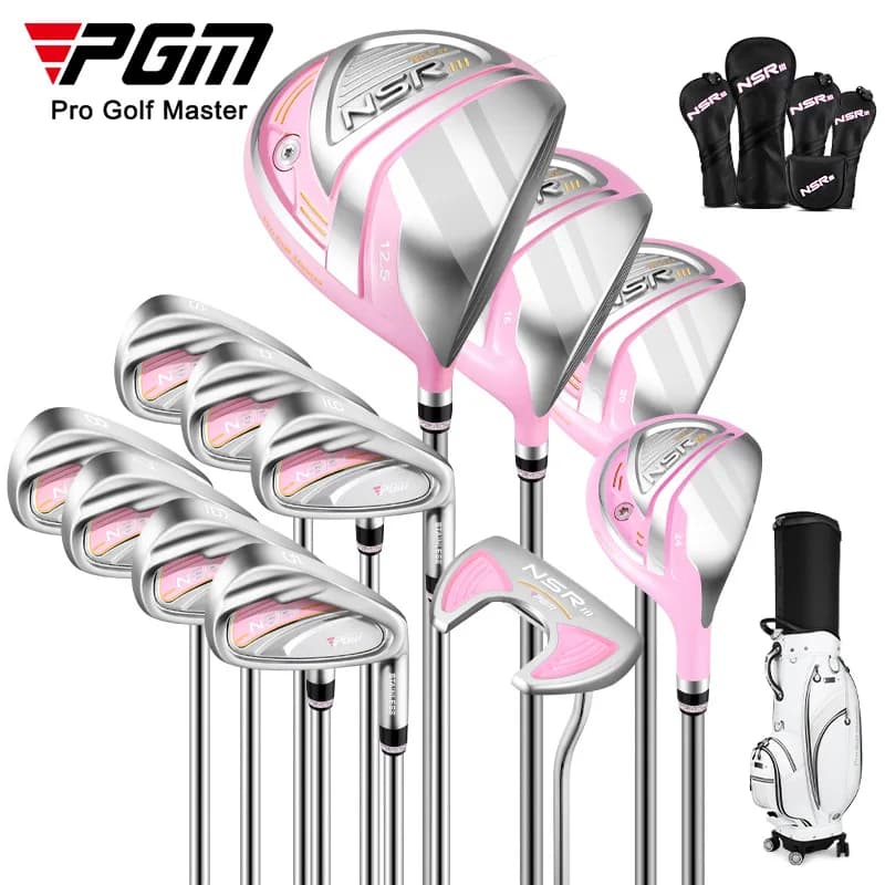 Set of NSR III Golf Mugs for Women, Right Hand, Titanium Alloy, Professional, 12 Pieces with LTG041 Bag, Wholesale