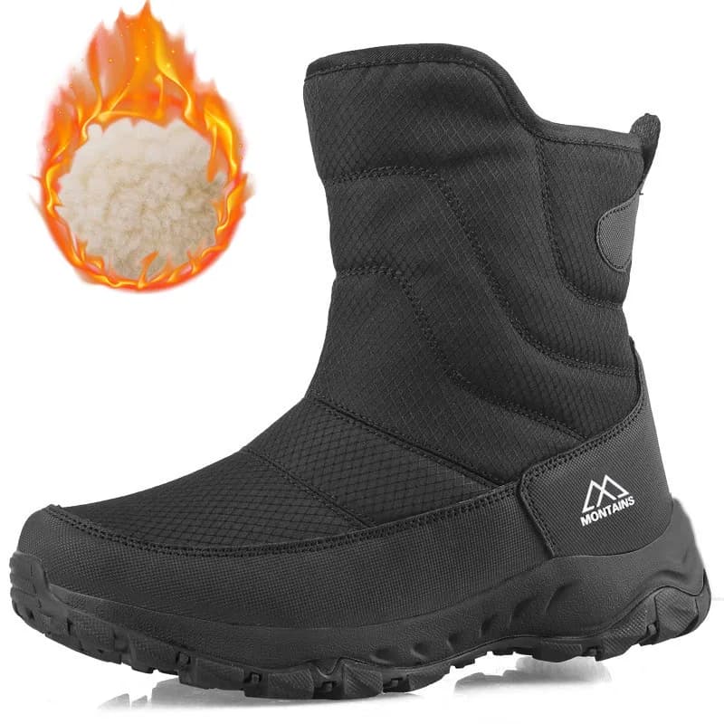 Womens Snow Boots Plush interior Hiking Boots Outdoor Camping Warm Boots Couple Shoes Women Winter Boots Winter Women Shoes