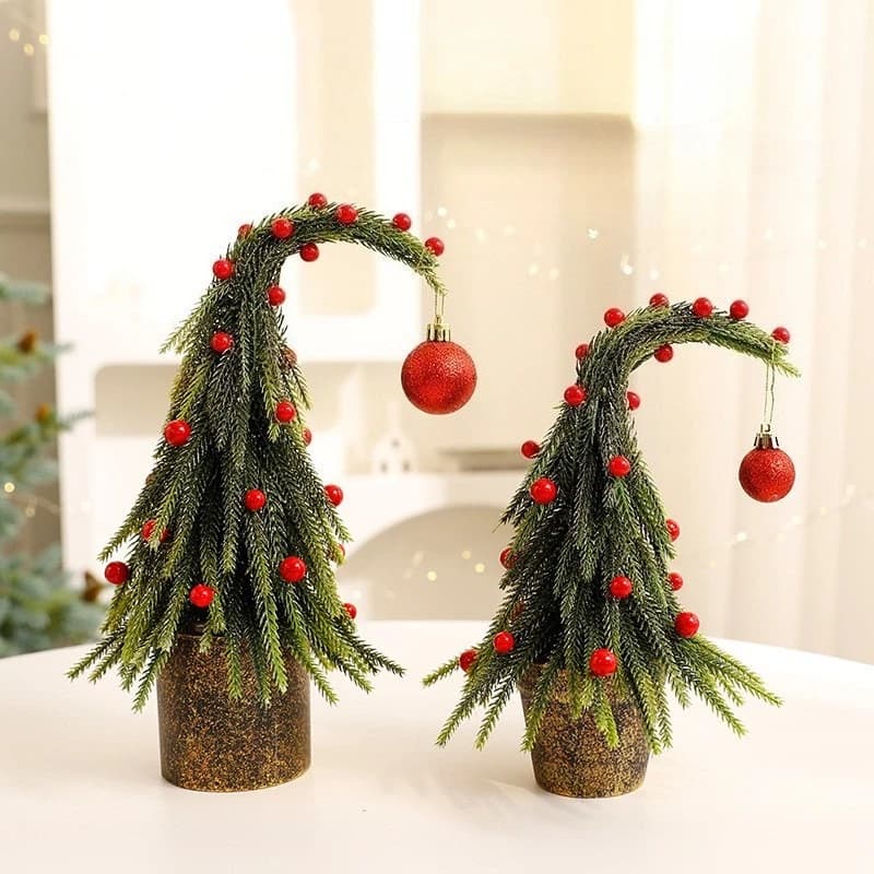 Nuovo Ornamento per Albero di Natale 2026, Decorazione Natalizia, Alberi a Gomito, Ornamenti per Piante in Vaso, Arbolitos de Navidad, Albero di Natale