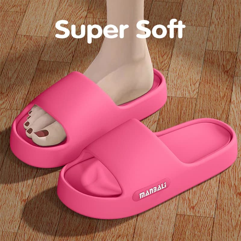 Pantofole da donna per abbigliamento estivo all'aperto, bagno interno con suola spessa, pantofole da donna antiscivolo e resistenti all'usura