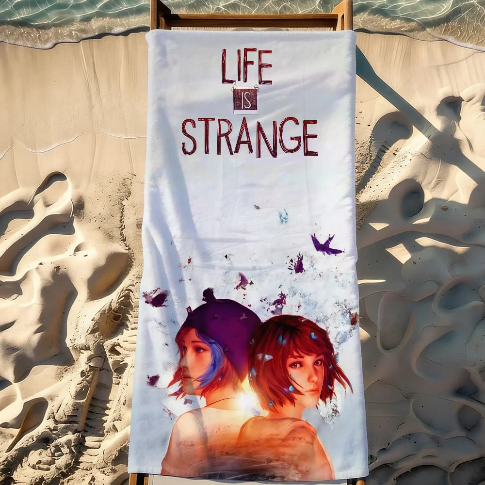 Game L-Life is S-StrangeS Towel Sports Asciugamano da spiaggia grande, morbido e leggero, ad asciugatura rapida, per viaggi e campeggio, resistente alla sabbia