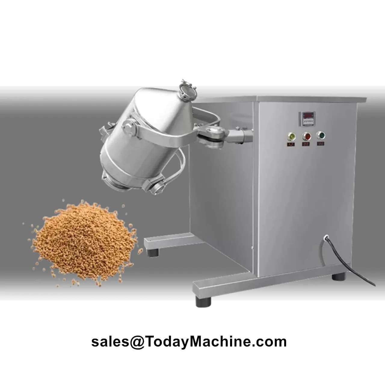 Cosmetic spice mixer for mixing of rotary drum food flour for 3D blender