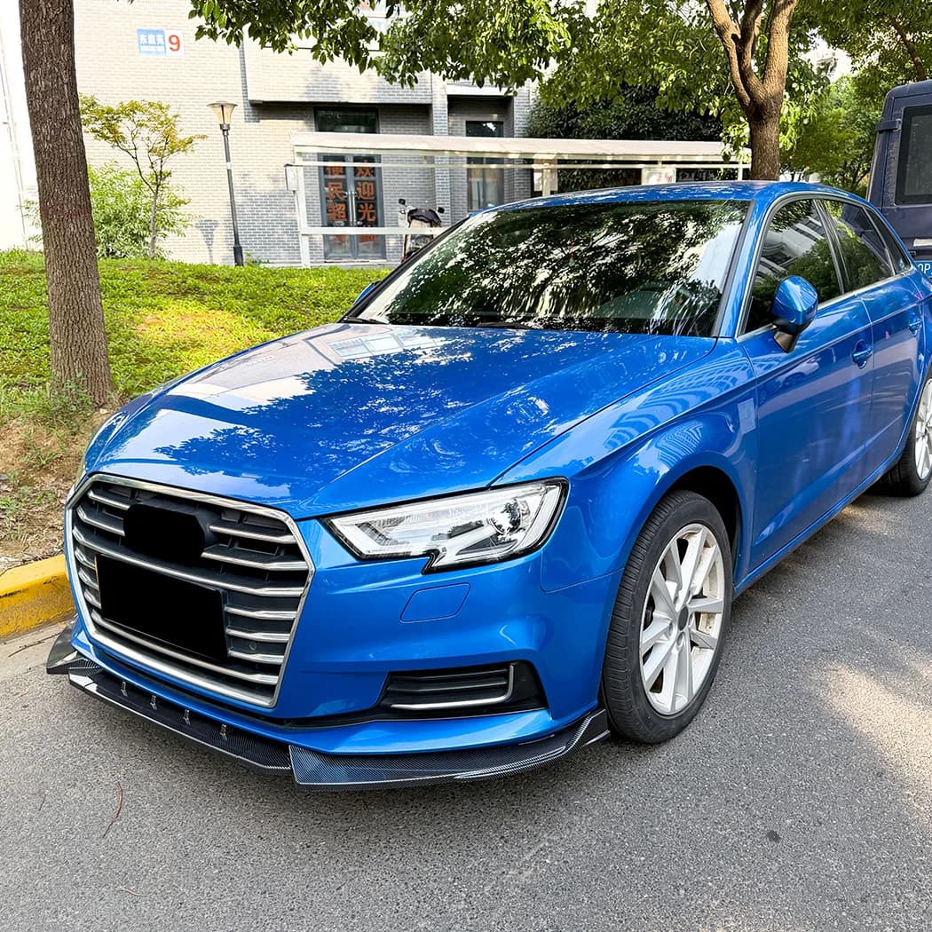 For Audi A3 8V later standard version 2017-2020 Diffuser Body Kits Spoiler Guard Protector Cover Chin Spoiler