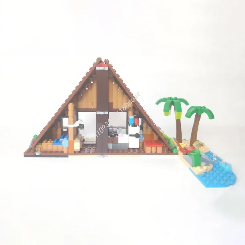 502pcs MOC A-Frame Cabin Building Blocks Christmas Exclusive Collector Showcase for Creative Hobbyists Gift idea creative Gift