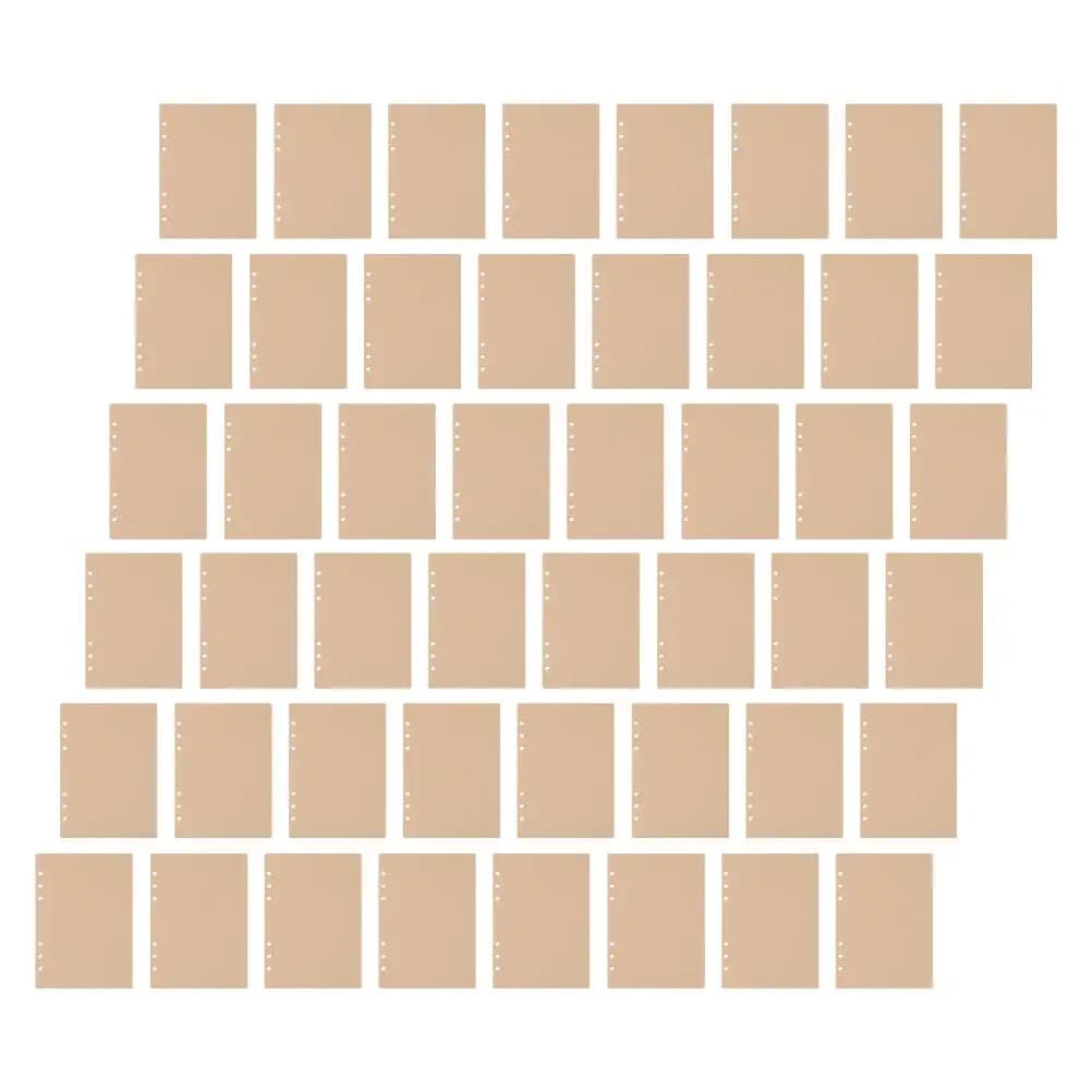 240 Fogli di Ricambio A5 a 6 Fori, Pagine Bianche per Quaderno, Agenda, Planner, Forniture per Ufficio e Scuola