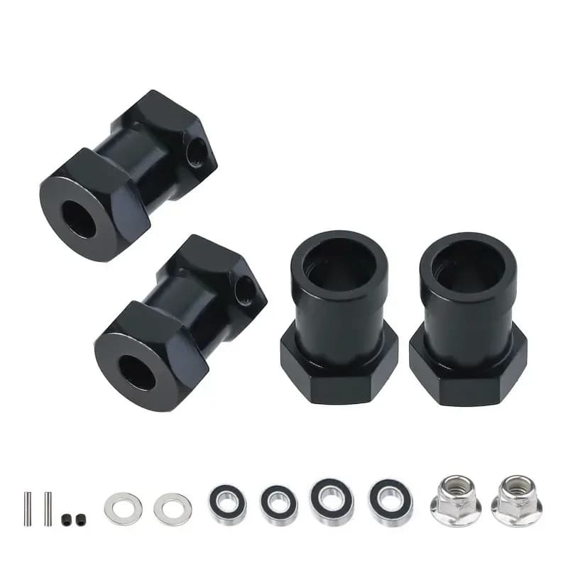 Adattatore Esagonale in Metallo da 12mm per Ruote Tamiya CW-01 CW01 Lunch Box Midnight Pumpkin Monster Beetle WR02, Parti e Accessori per Upgrade