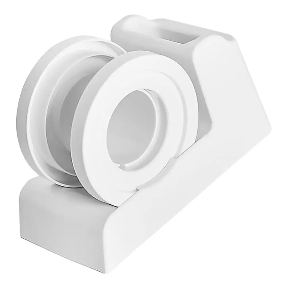 Dispenser di Nastro Adesivo da Scrivania in Plastica, Design Sicuro e Affidabile per Sigillare Tazze di Tè al Latte, Portaetichette, Pratico Taglierino per Nastro, Uso Ufficio