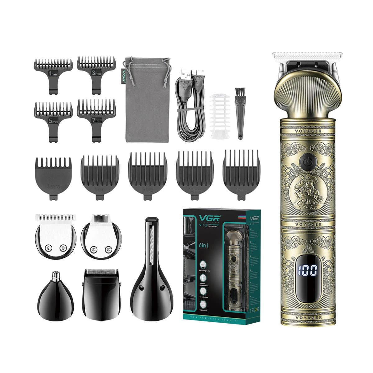 VGR haircuts electric haircuts professional barber Cordless multifunctional haircuts for men V-106