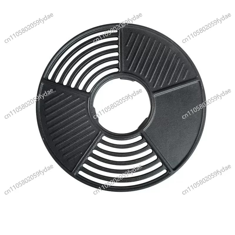 42CM cast iron barbecue plate round non-stick pan charcoal grill net