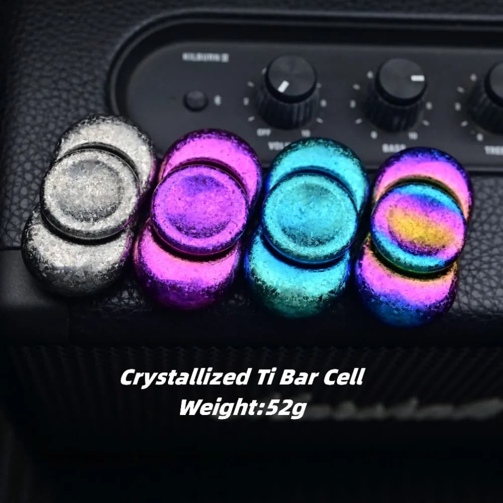 Kinetics Asia Pacifi EDC Crystal di ghiaccio Titanium Fidget Spinner Fidget Toys per adulti Accessori da scrivania