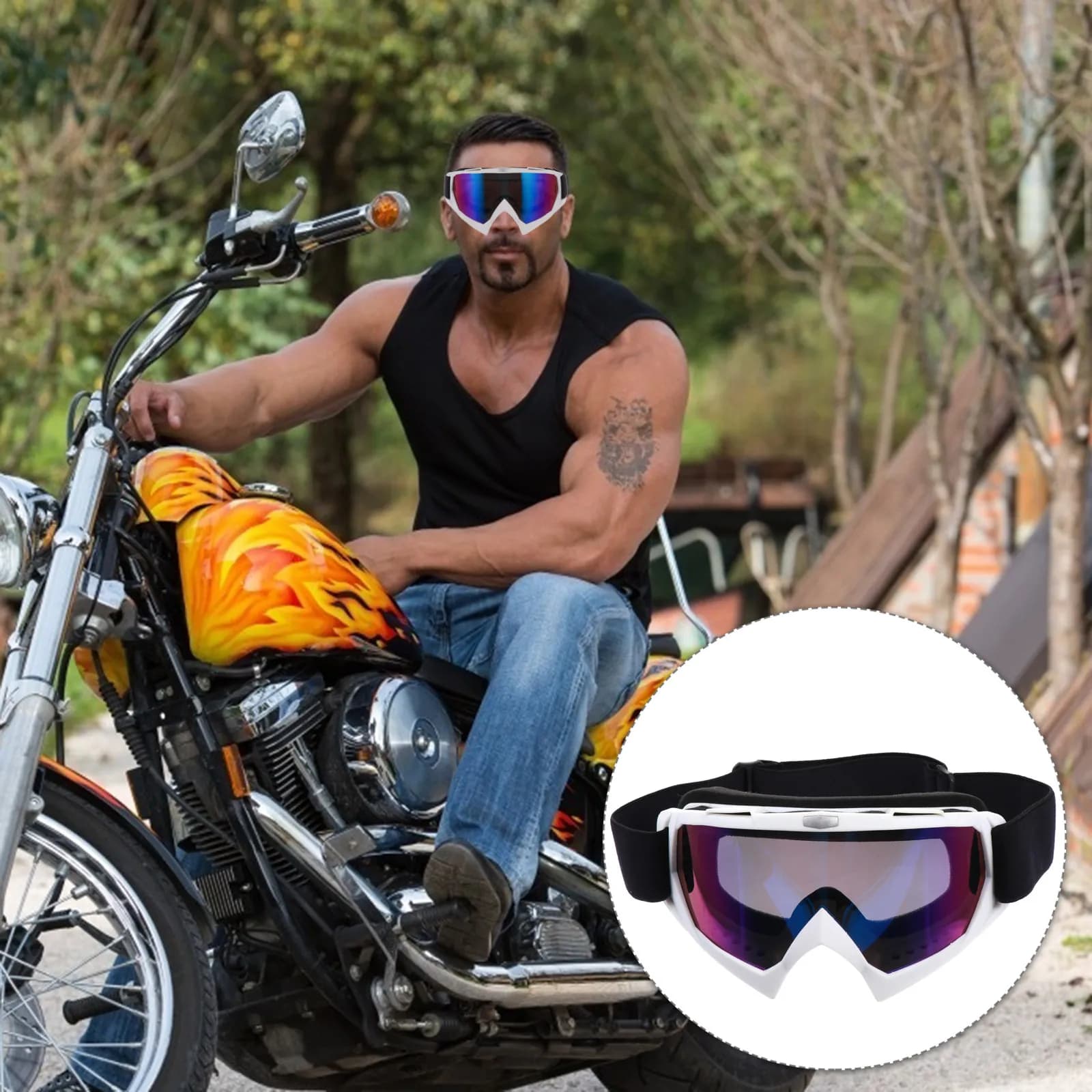 High-Quality Tpu Frame Ski Goggles with Sponge Liner Windproof Dustproof Coldproof Snowproof Uv Protection Anti-Glare Cycling