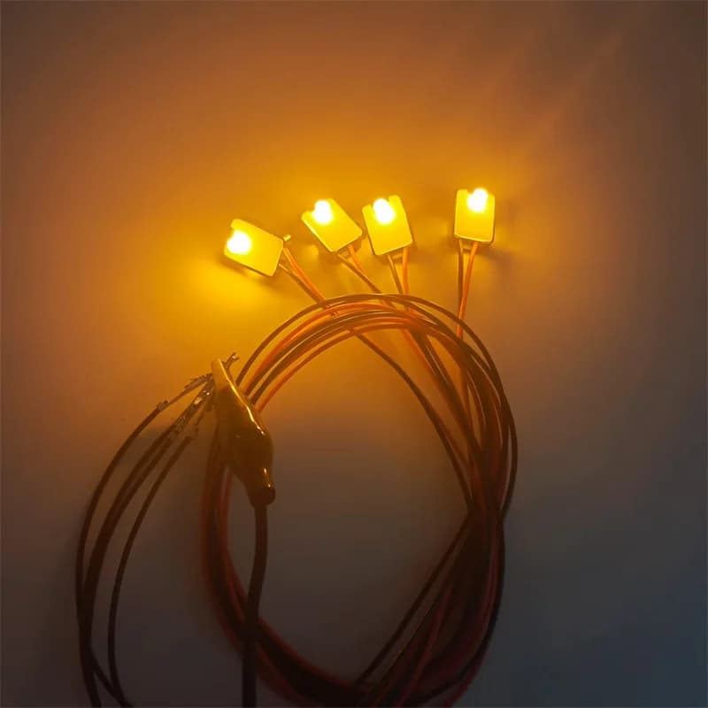 Nuova luce arancione 4 pz/set luci di segnalazione per interni auto LED maniglia per porta mini atmosfera decorativa retroilluminazione ambientale
