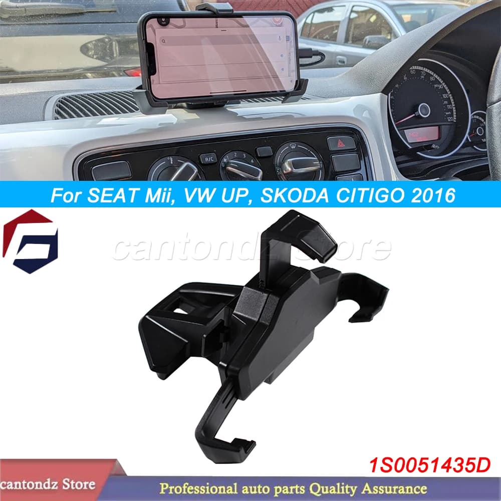 1S0051435D SUPPORTO PER TELEFONO CON DASH Per SEAT Mii, VW UP, SKODA CITIGO 2016 Supporto per telefono a tre gambe