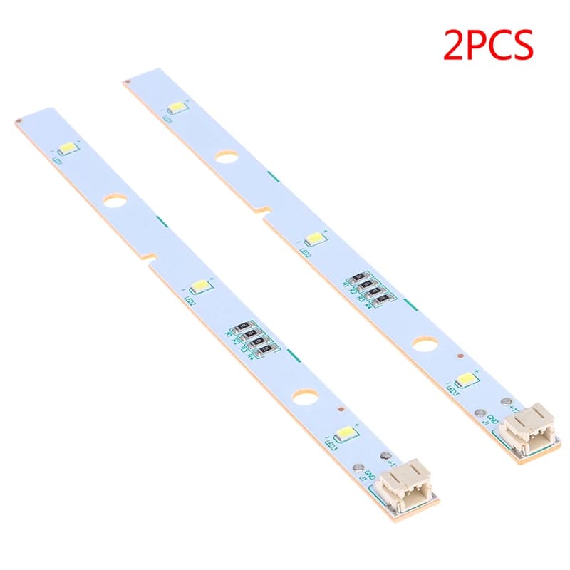 Striscia LED per barra luminosa per congelatore 2 pezzi per luce LED per frigorifero RONGSHENG/HISENSE E 349766 MDDZ-162A 1629348 DC12V 2W