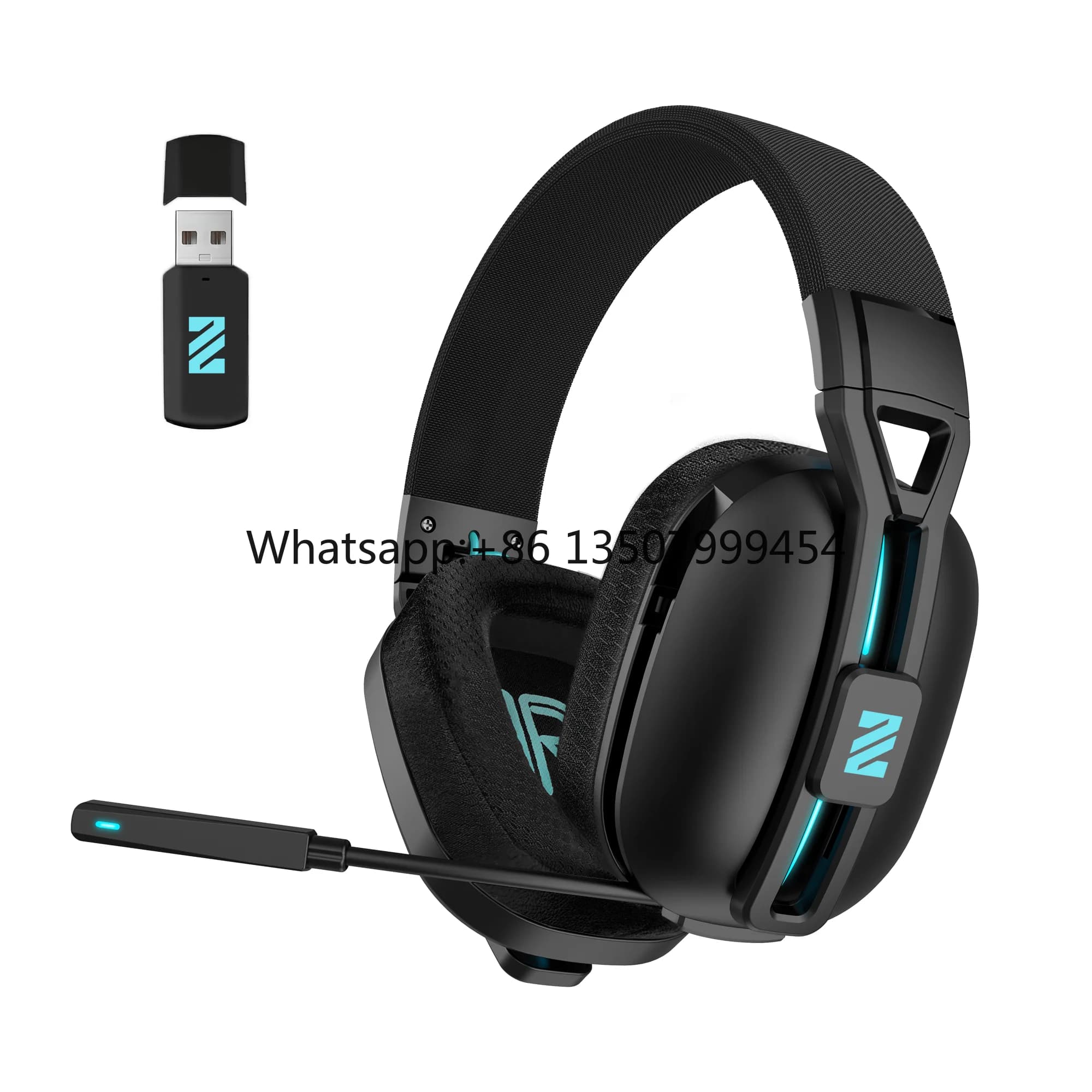Cuffie Wireless M600 Dual Mode, Stereo Hi-Fi, Bassi Potenti, Cancellazione del Rumore, Bassa Latenza, Cuffie da Gaming con Microfono