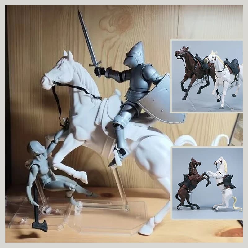 Disponibile: Statuetta Creativa di Cavallo 1/12, Modello Articolato per Collezionisti, Giocattolo Educativo per Bambini