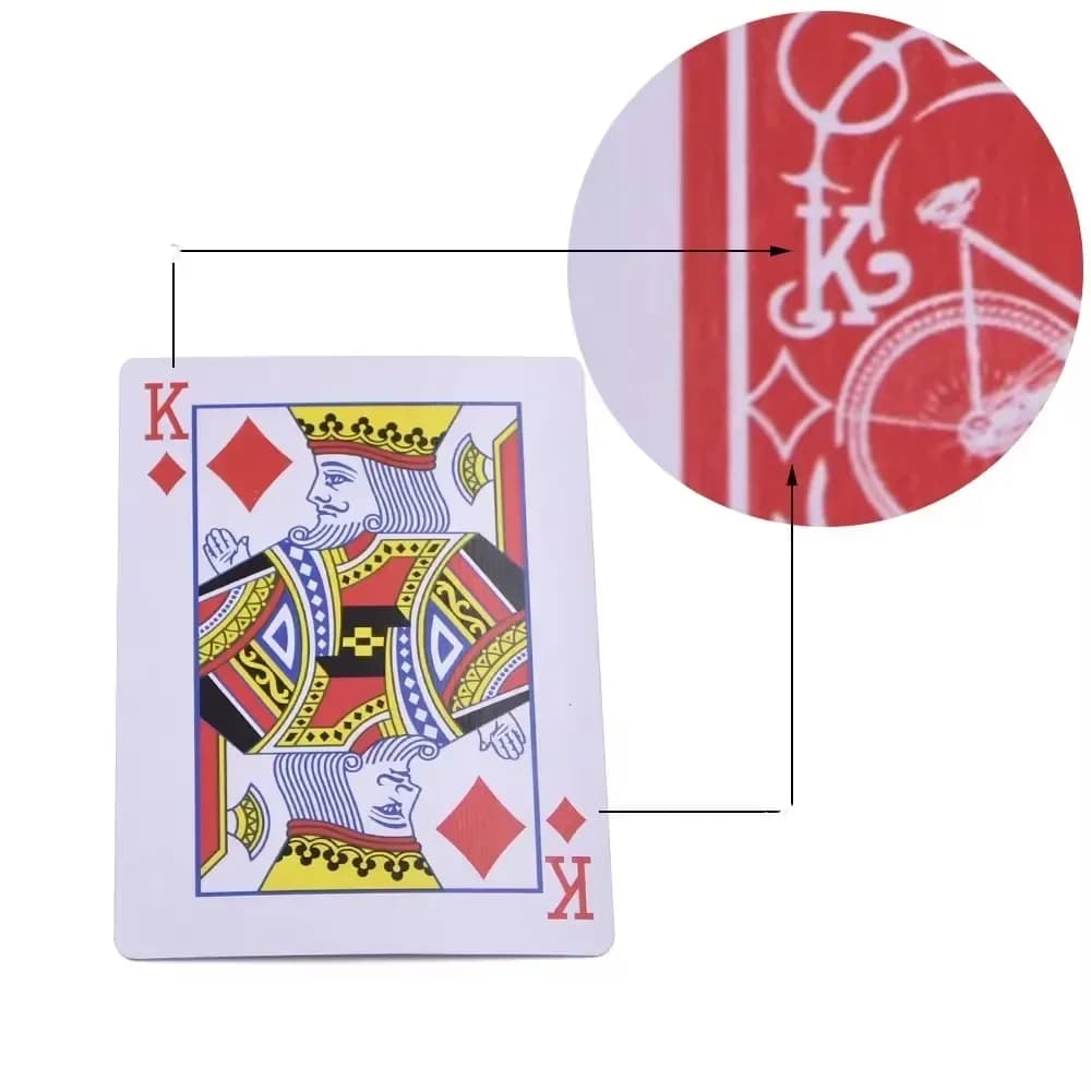 Carte da poker segrete contrassegnate Vedi attraverso carte da gioco Giocattoli magici Trucchi magici semplici ma inattuto Oggetti di scena magici da poker magici acquistati