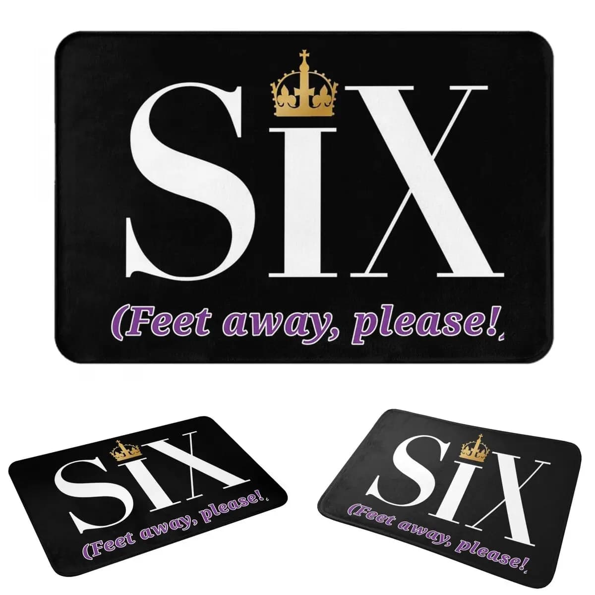 Six The Musical Anti-slip Doormat Floor Mat Sand Scraping Carpet Rug for Kitchen Entrance Home Bathroom Footpad Mats