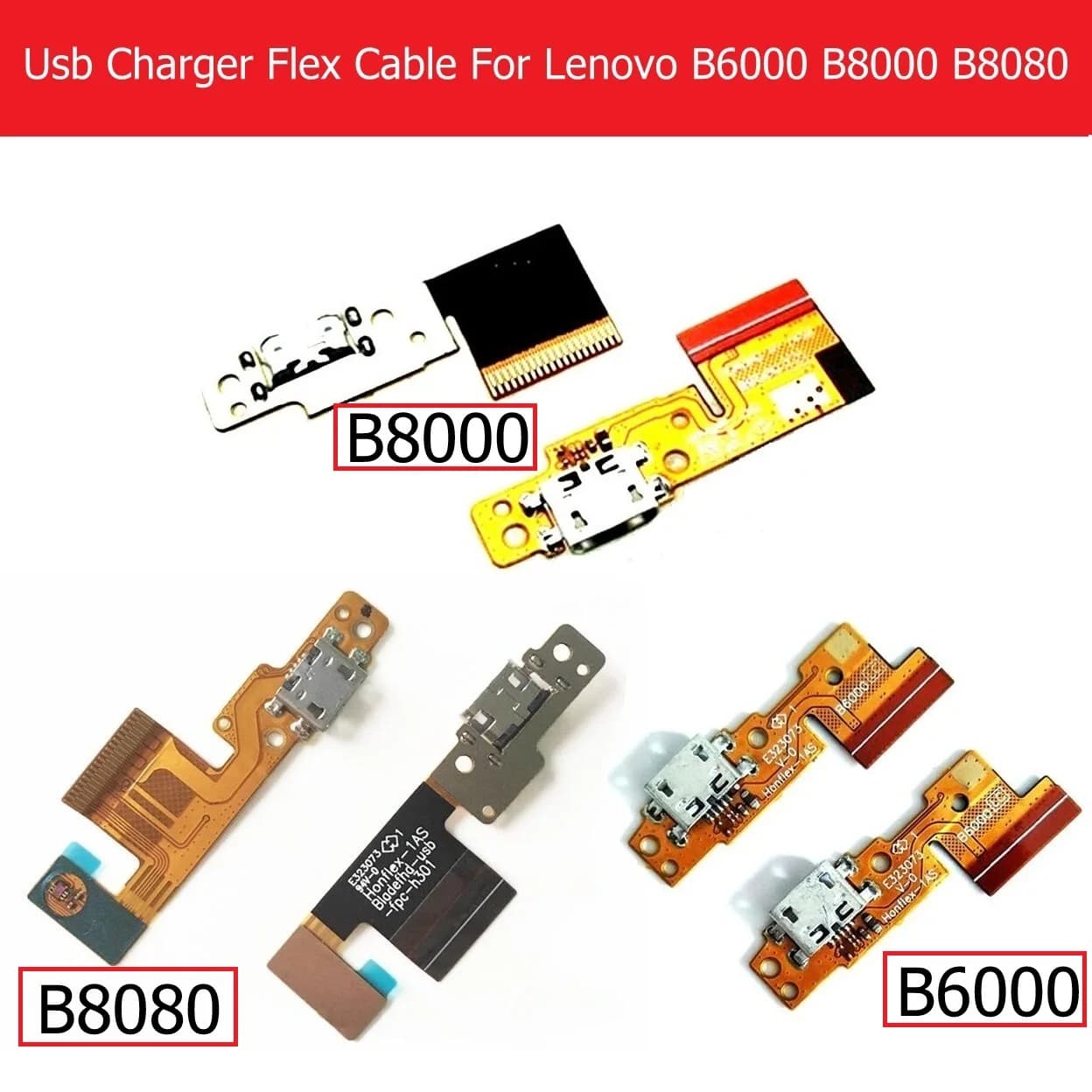 Genuine USB del Caricatore del Connettore del Cavo Della Flessione Per Lenovo Pad B8000 B8080 10.1 "USB di Ricarica Per Lenovo B6000 pad Caricabatterie cavo della flessione