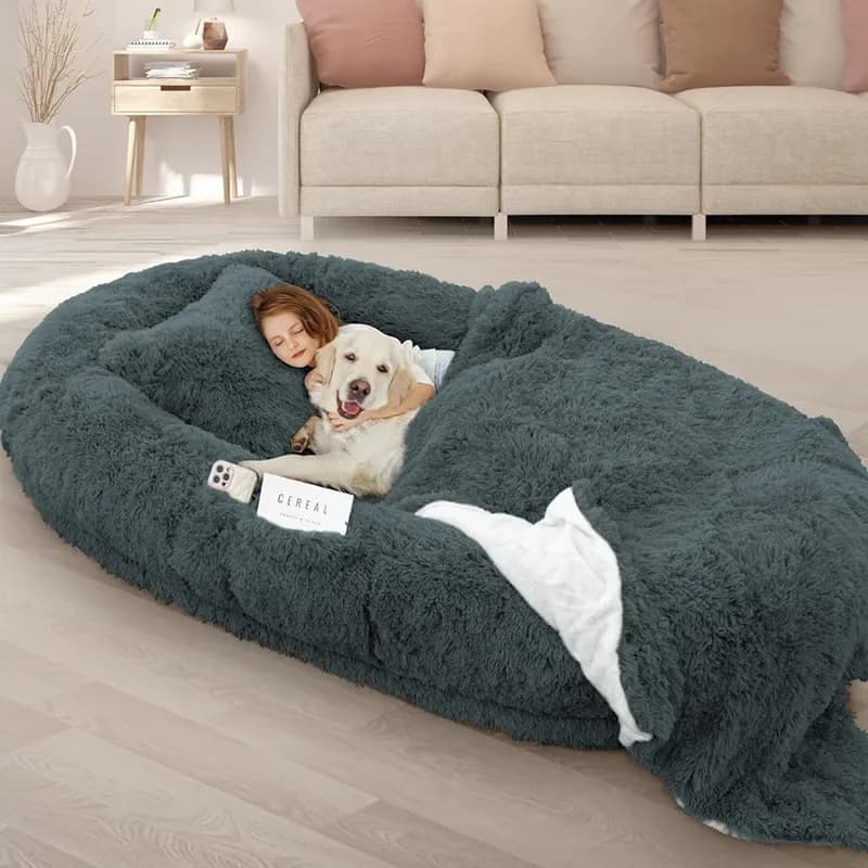 Cuccia gigante per uso umano, divano letto in spugna per cani e gatti, letto relax per il tempo libero