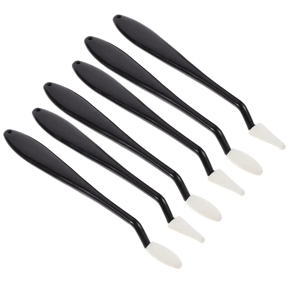 Set di 6 Spugne per Sfumatura e Miscelazione, Strumenti Artistici Ergonomici per Sfumature, Sbavature, Sfumature e Cancellazioni, per Lavori di Dettaglio in Belle Arti, Confortevoli