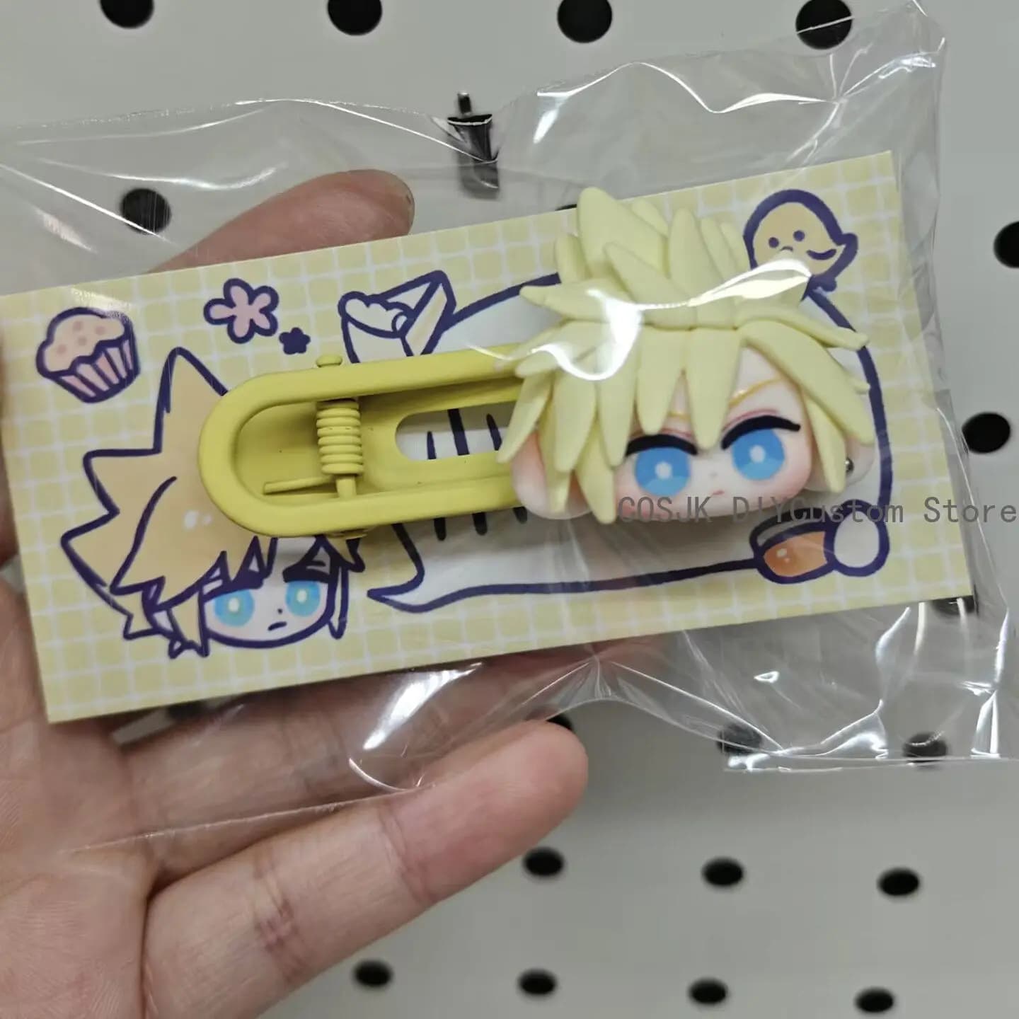 Fermaglio per capelli artigianale a tema Game Cloud Strife Zack Fair Sephiroth, accessorio cosplay, regalo