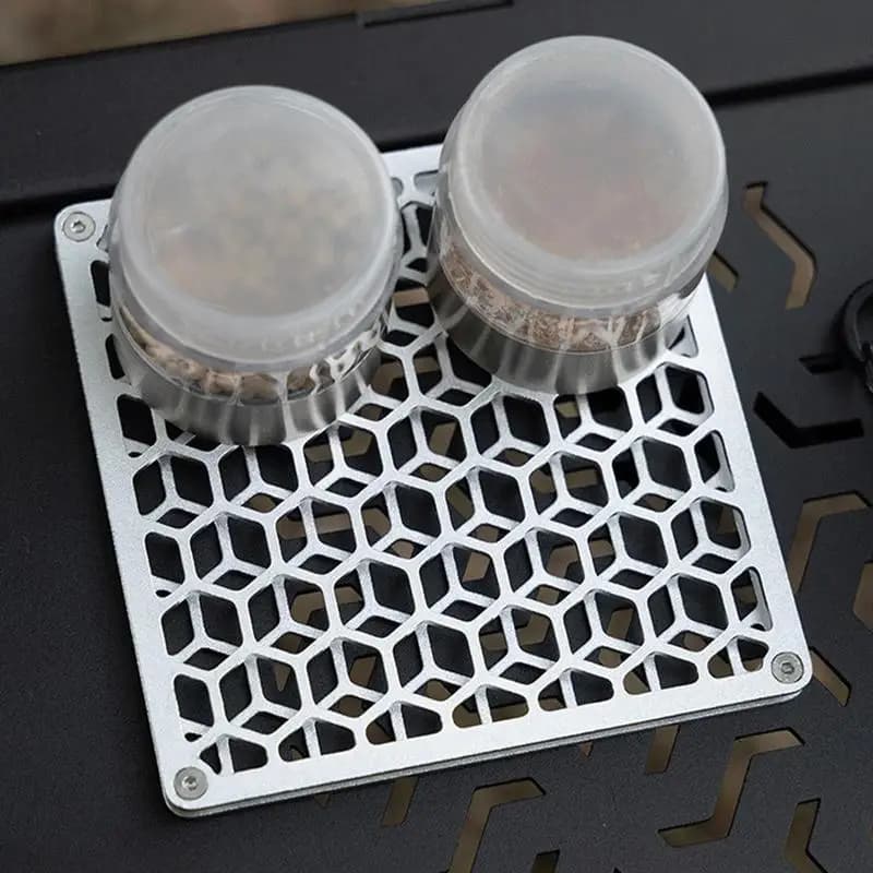 Outer Cover Insulating Mat Stainless Steel Square Insulation Non-slip Thermal Insulation Outdoor Camping Mat Alcohol