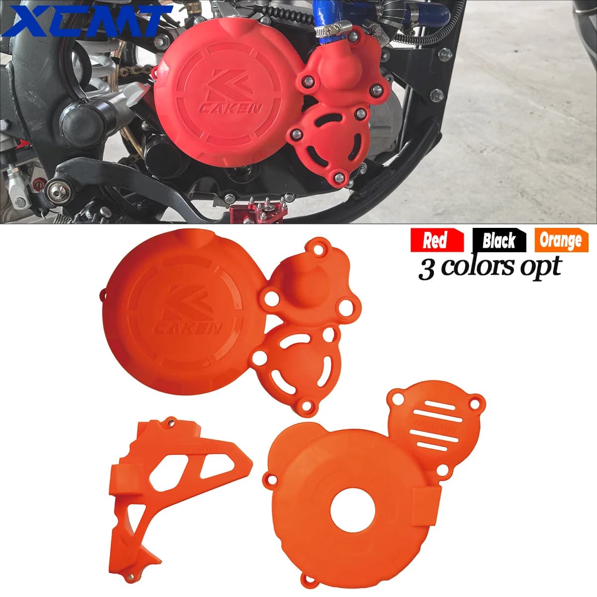 Motore del motociclo Copertura Tappo Frizione Magneto Pompa Acqua Guard Per Bosuer BSE M6 J1 X6 ZongShen 300cc CBS300 CBS 300