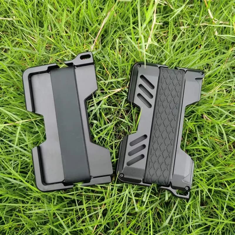 Clip in metallo con tecnologia RFID anti-furto e protezione dalle interferenze, portafoglio in lega di alluminio, custodia per carte di credito