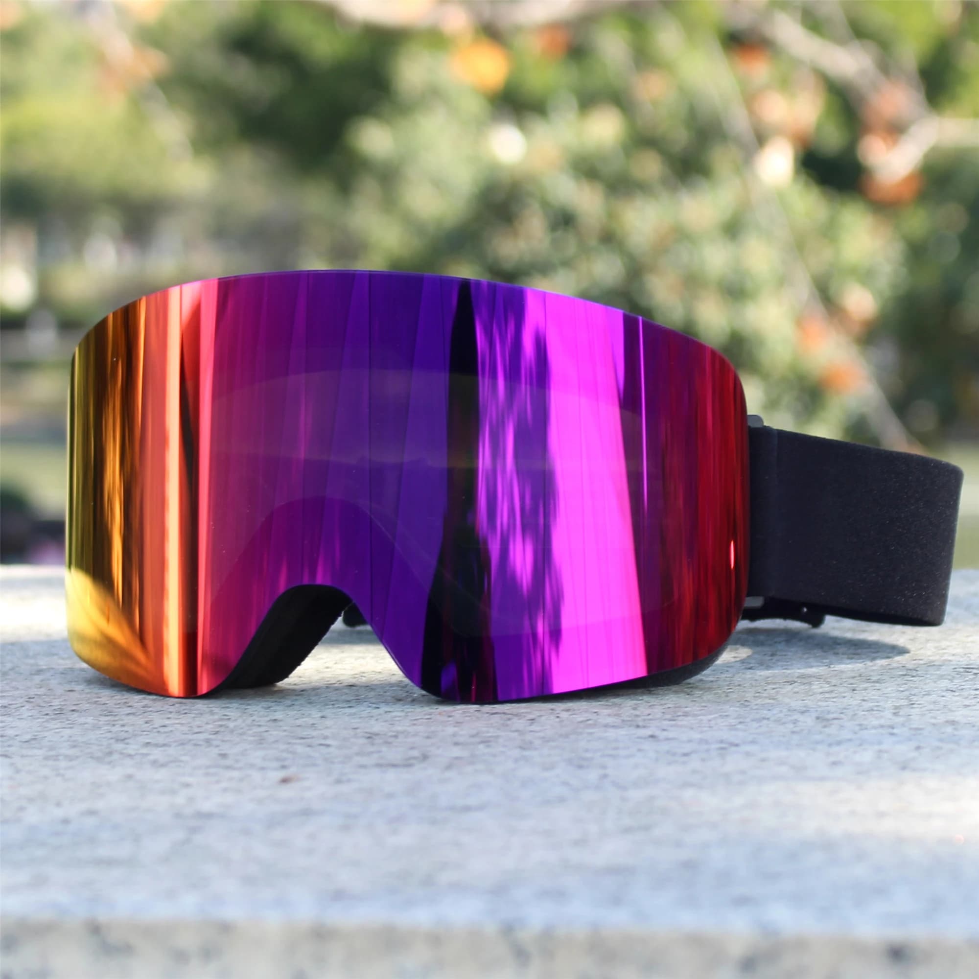 Occhiali da Sci e Snowboard per Adulti Unisex con Doppia Lente Cilindrica Antiappannamento, Maschera da Sci, Protezione dalla Neve da Indossare Sopra gli Occhiali