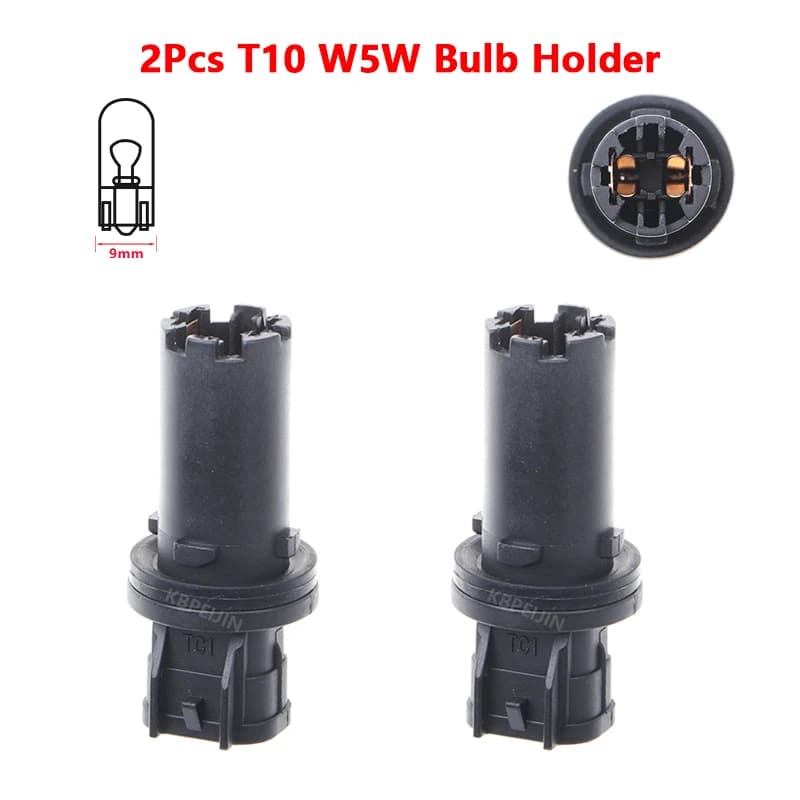 For Toyota Ractis Mazda 5 CX-5 CX-9 MPV Clearance Light Socket T10 Bulb Holder Car Lamp Replacement Parts 2PC
