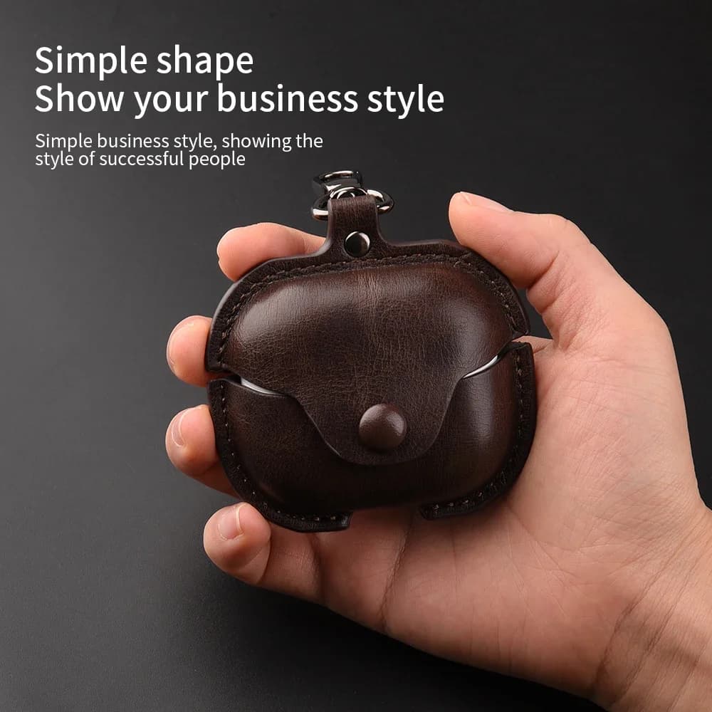 Bluetooth Wireless Headset Leather Case for Samsung Galaxy Buds3 Genuine Protective Case for Samsung Galaxy Buds3pro Case