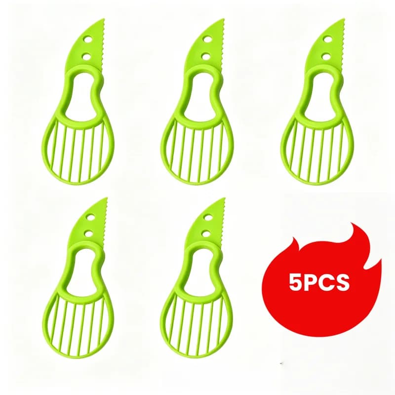 5PC/set Household Multifunctional Avocado Cutter Fruit Peeler Cutter Plastic Knife Kitchen Vegetable Tools Kitchen Gadgets