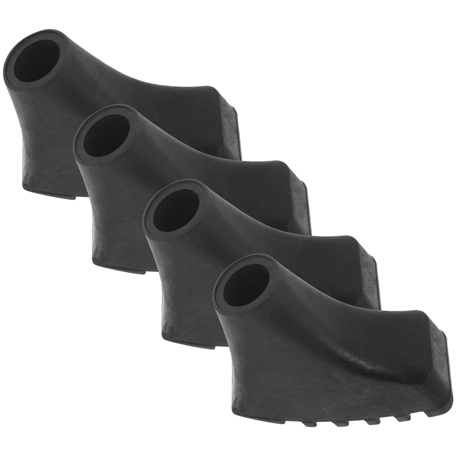 4Pcs Trekking Pole Cane Tips Rubber Anti-Skid Shock Absorbing Crutch Foot Covers Replacement Hiking Walking Stick Ends