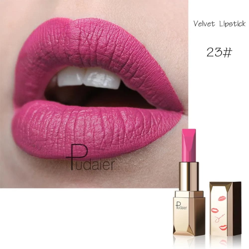 Smooth and Light Matte Velvet Matte Lipstick High Pigment Stain Resistance Lip Makeup Moisturizing Long-lasting Lip Gloss