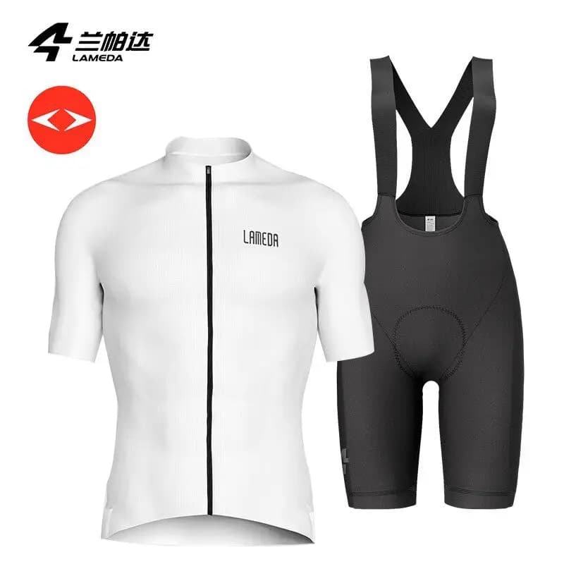 LAMEDA Summer Cycling Jersey for Men,Shorts with Short-Sleeved Top, Long-Sleeved Set, Cycling Jersey for Road Bikes
