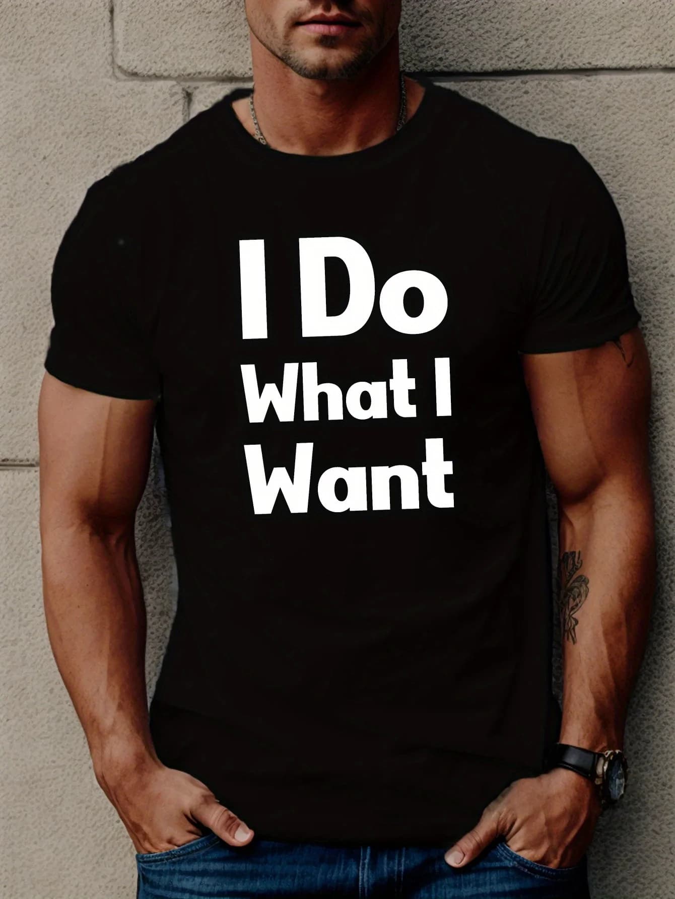 T-shirt con stampa I Do What I Want T-shirt casual a maniche corte da uomo T-shirt grafica estiva T-shirt in cotone comoda stampata unisex
