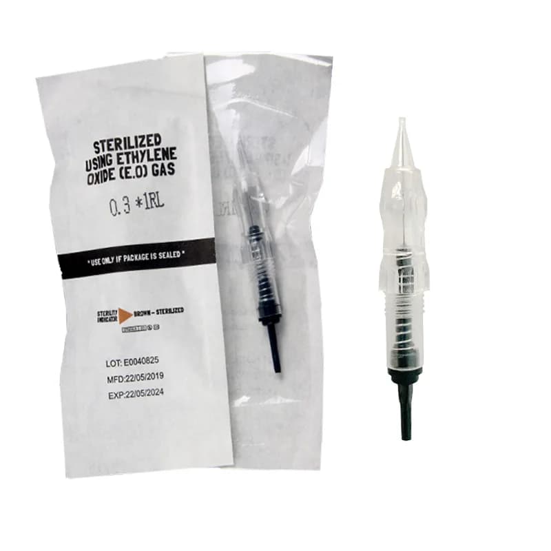 50PCS Aghi per tatuaggio per trucco permanente Revolution Scew Cartucce Ago per Black Pearl P300 SMP Macchina rotativa per tatuaggi