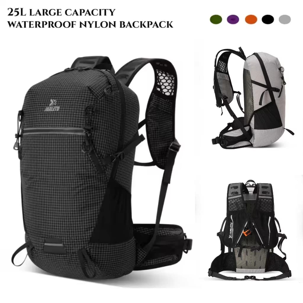 25L Outdoor Hiking Backpack Large Capacity Sports Bag Nylon Waterproof Wear-resistant Backpack for Climbing Traveling Dry Bag