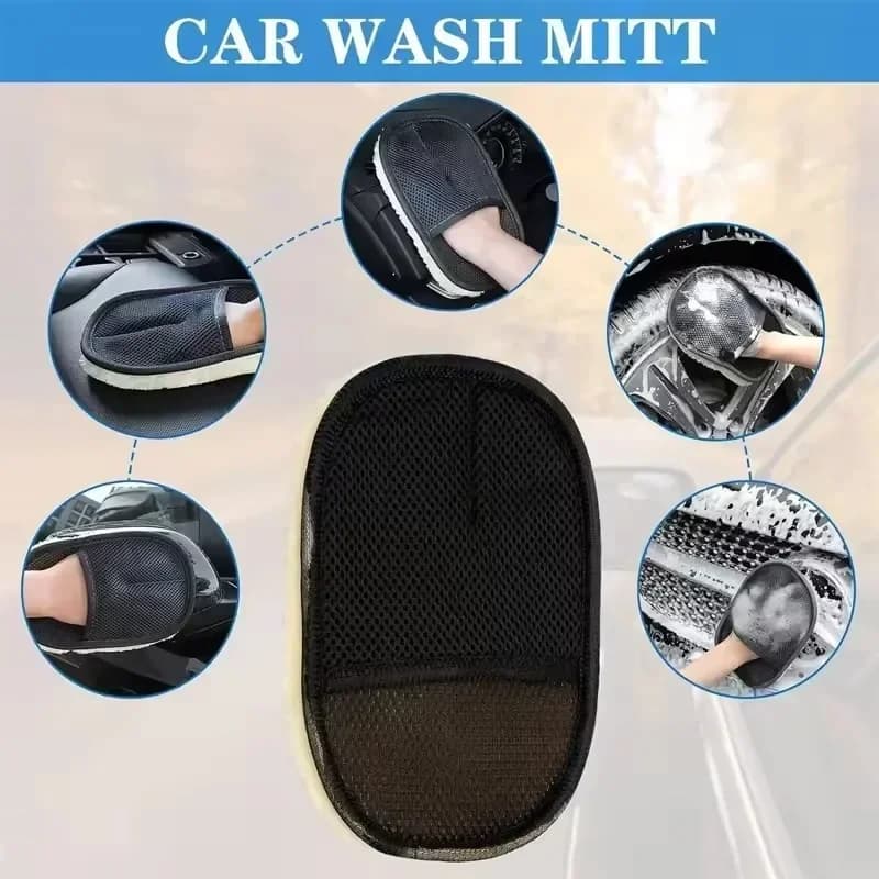 1 Pezzo Panno in Lana per Lavaggio Auto, Guanto Morbido per Pulizia, Spazzola per Moto, Prodotti per la Cura, Panno Universale in Peluche per Lavaggio e Pulizia, Nuovo