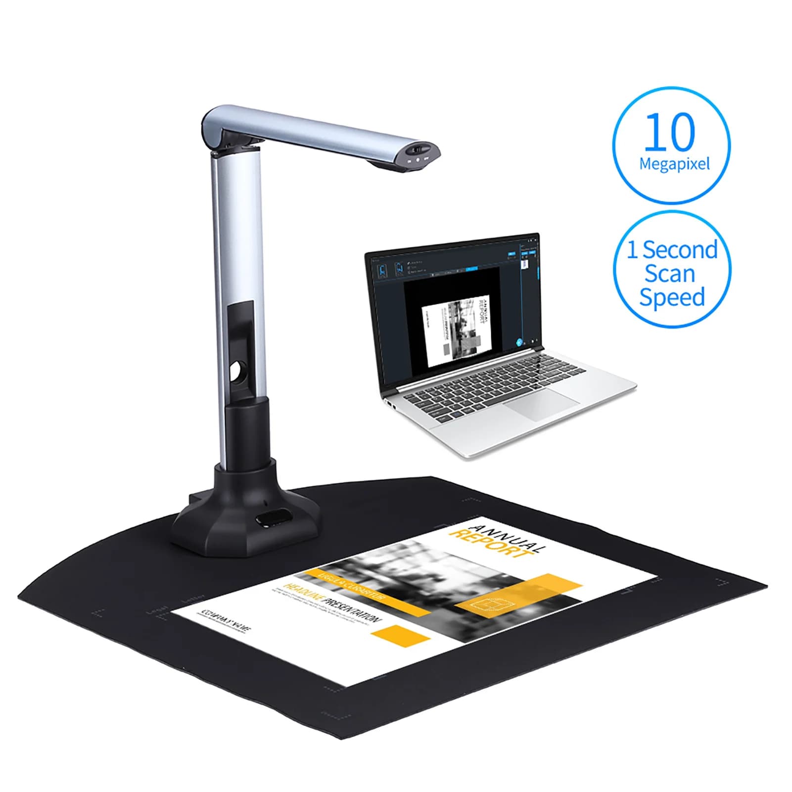 BK52 Scanner portatile per fotocamera per libri e documenti Capture A3 HD 10 Mega-pixel USB 2.0 Scanner ad alta velocità con luce LED per carte d'identità
