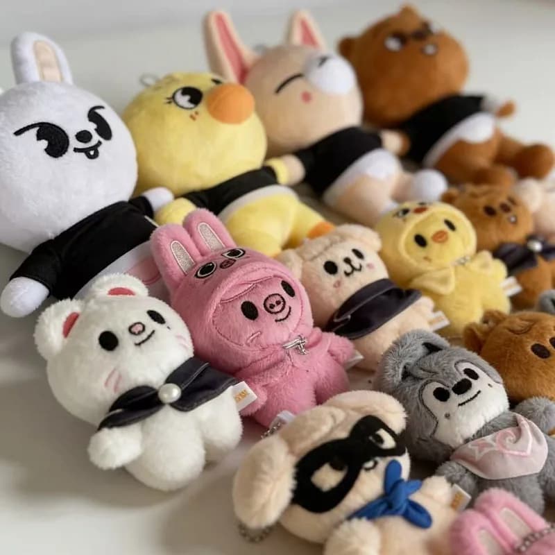 Portachiavi Peluche 33 Style Magic Academy Pilot, Kawaii skzooStay, Bambola di Peluche Cartone Animato, Giocattolo per Bambini, Decorazione, Regalo