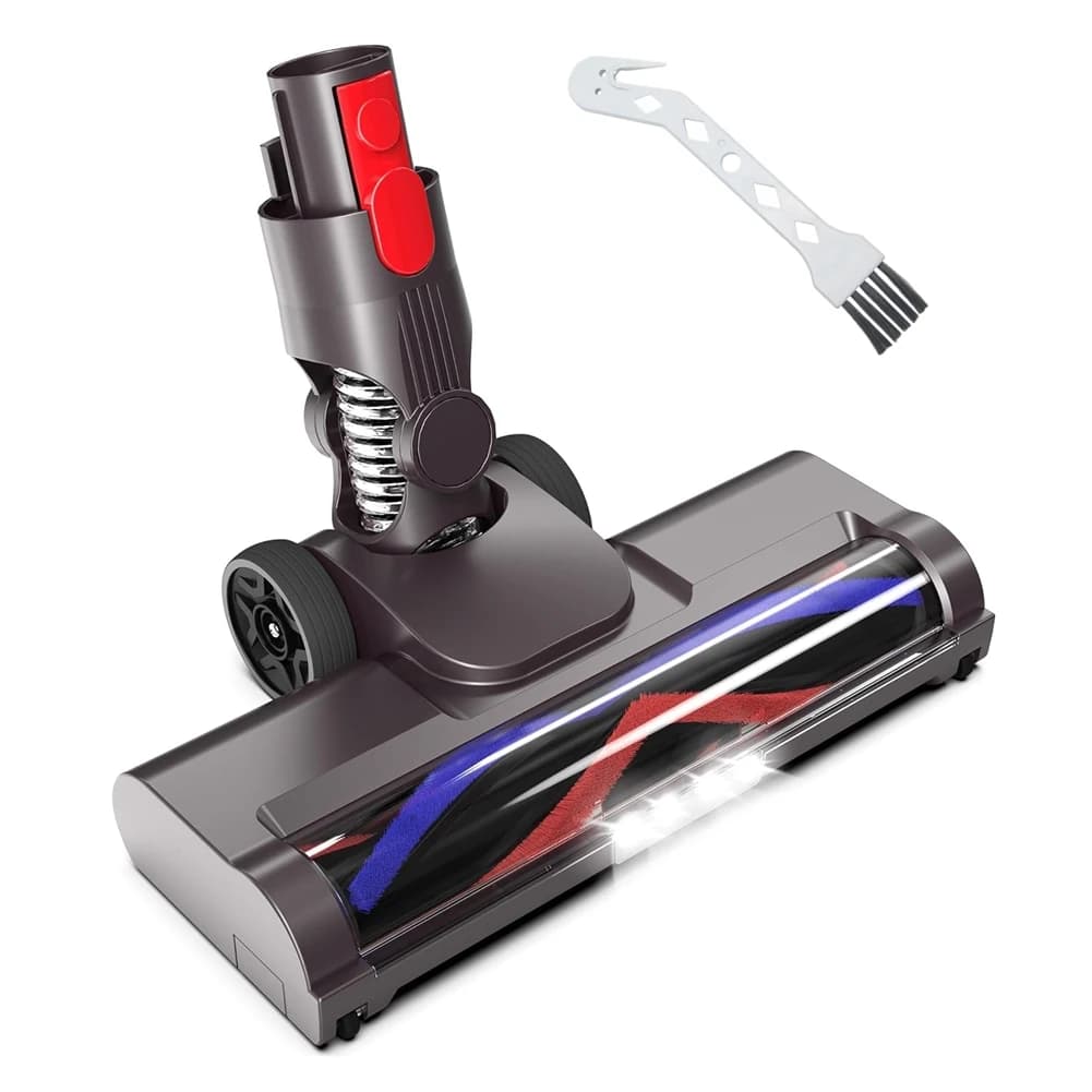 ABQR For V15 V8 V7 V10 V11 Vacuums Cleaners, Hardwood Floor Attachment, Soft Roller Brush Head with LED Light