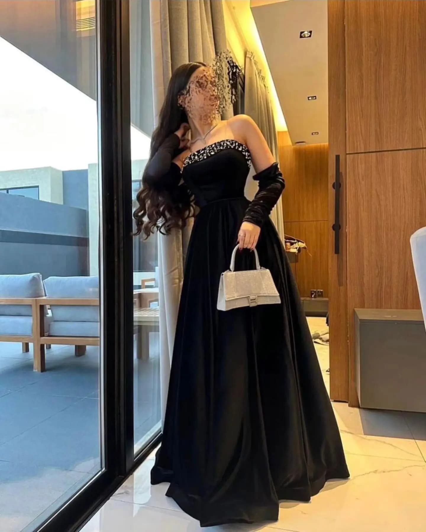 Aenyrst Elegante abito da ballo a trapezio Abito da sera da festa con perline senza spalline da donna Lunghezza pavimento Abiti per occasioni speciali personalizzati