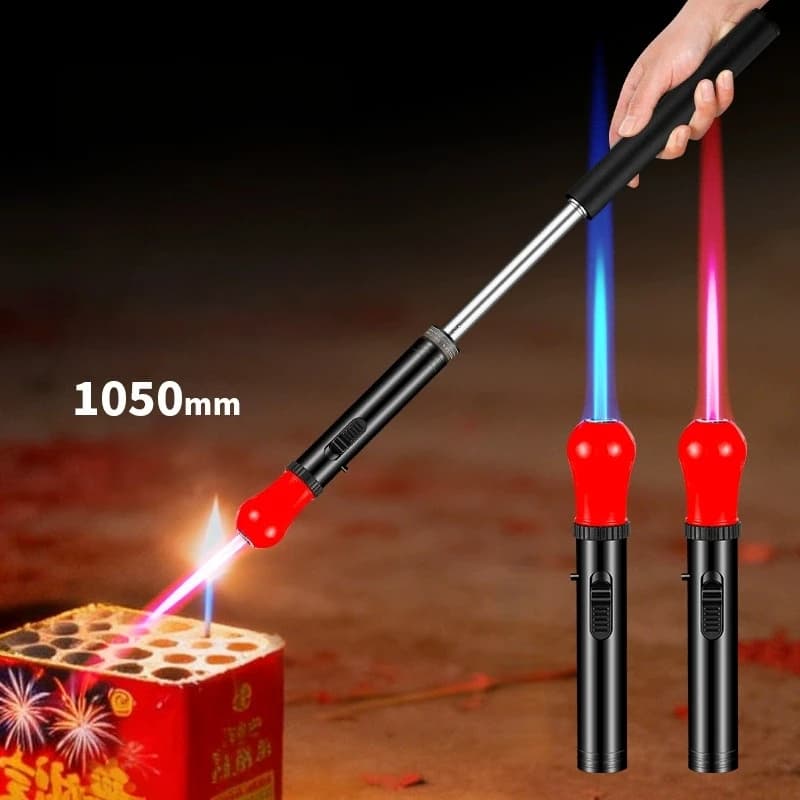 New Outdoor Expandable Inflatable High Temperature Spitfire Gun Camping Barbecue Moxibustion Expansion Portable Lighter