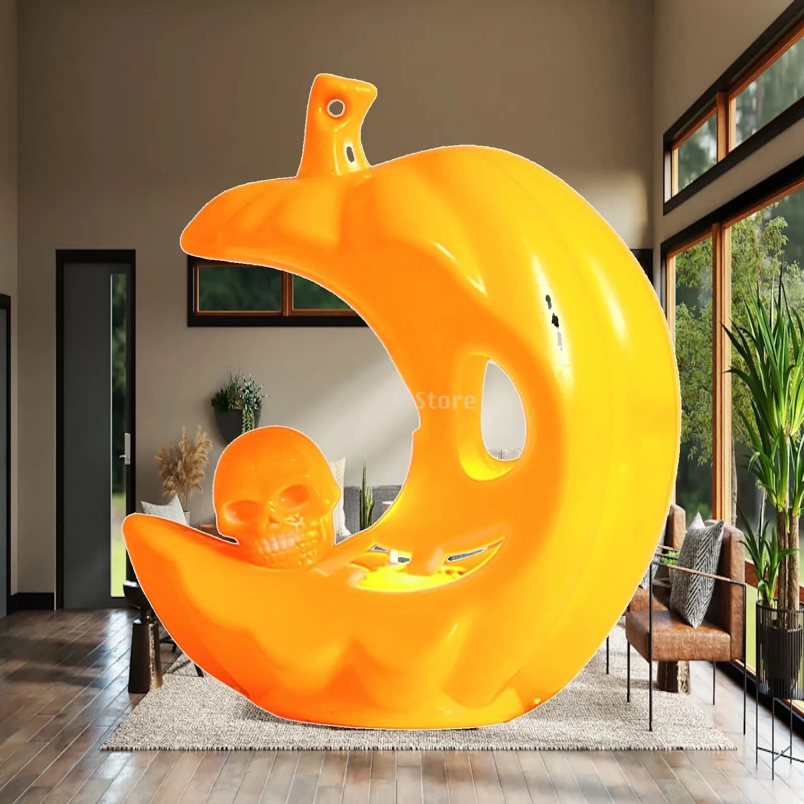 Halloween Moon Pumpkin Light Candle Light for Party Favor Dining Room