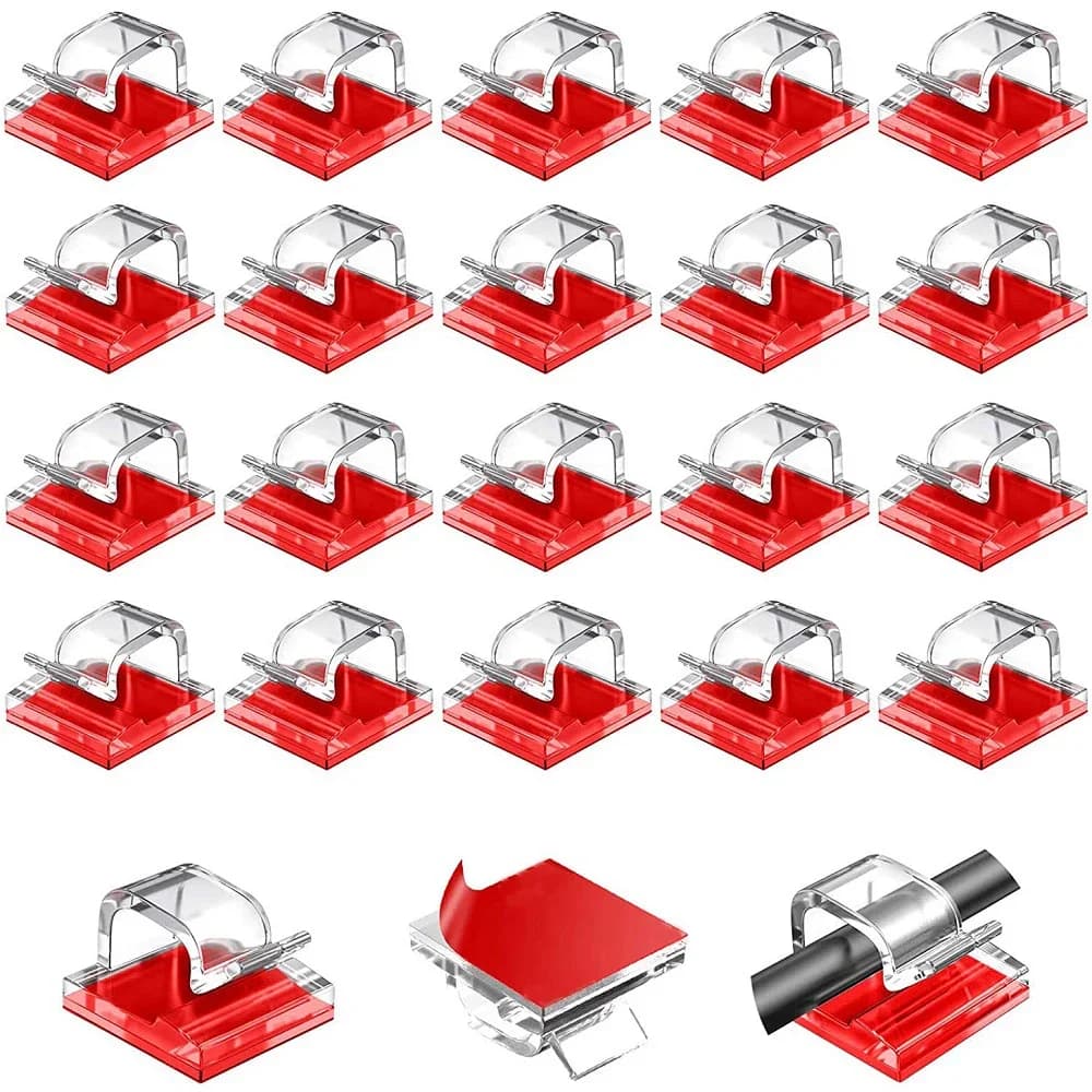Organizzatore di Cavi USB da Scrivania, Clip per Gestione Cavi, Protezione per Cavi di Mouse, Tastiera e Auricolari